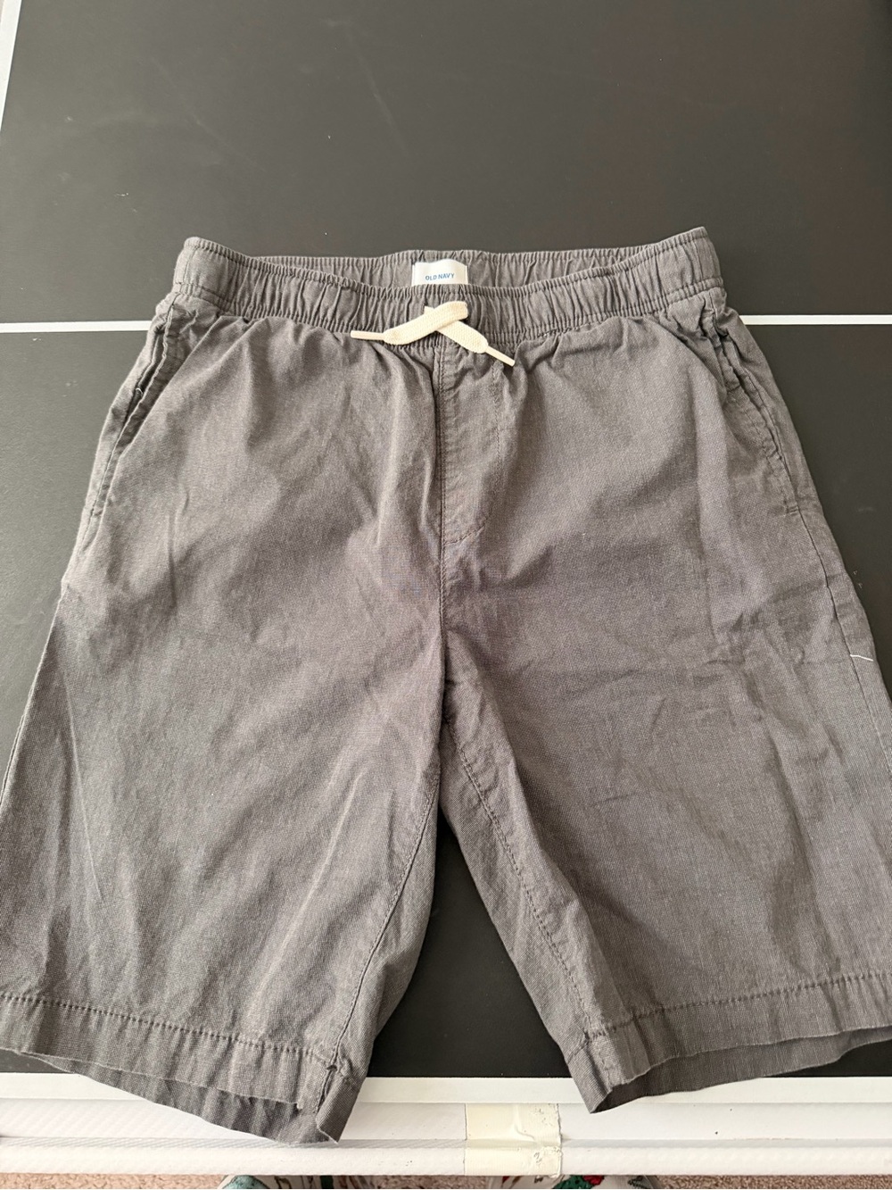 Men's Gray Drawstring Shorts